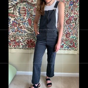 Cropped Leg Overalls
